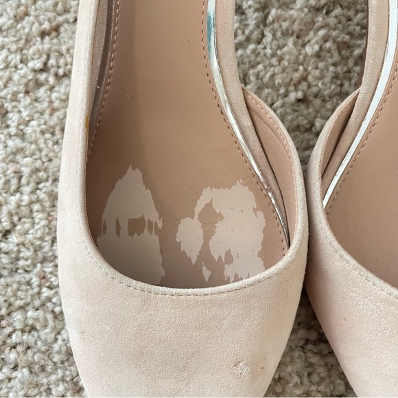 Linea Paolo D’Orsay Pointed Toe Heeled Pumps in Nude Beige Size 9M - Picture 4 of 9